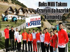 Boks Milli Takımı Erzurum'da hazırlık kampında 