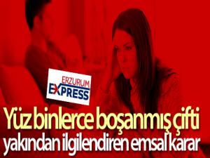 Boşanmış çiftleri yakından ilgilendiren emsal karar...