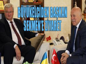 Büyükelçi Sybıhadan Başkan Sekmene ziyaret 