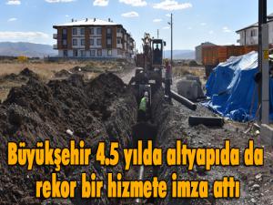 Büyükşehir 4.5 yılda altyapıda da rekor bir hizmete imza attı 