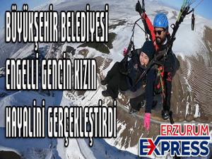 BÜYÜKŞEHİR BELEDİYESİ ENGELLİ GENCİN HAYALİNİ GERÇEKLEŞTİRDİ. 