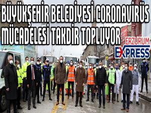 Büyükşehir korona virüs mücadelesinde takdir topluyor