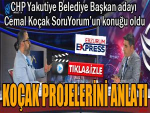 Cemal Koçak projelerini anlattı...