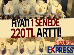 Çeyrek altının fiyatı 1 senede 220 TL arttı