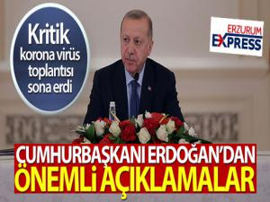 Cumhurbaşkanı Erdoğan'dan önemli açıklamalar