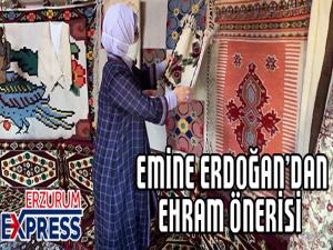 Cumhurbaşkanı Erdoğanın eşi Emine Erdoğan Erzurum Otağını ziyaret etti