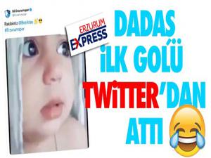 DADAŞ İLK GOLÜ TWİTTER'DAN ATTI