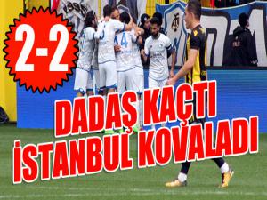 Dadaş kaçtı, İstanbul kovaladı: 2-2