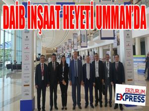 DAİB inşaat heyeti Umman'da...