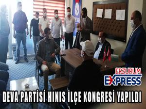 DEVA PARTİSİ'NDE HINIS AHMET GÜZELBABA'YA EMANET