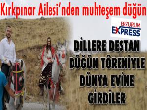 Dillere destan bir düğünle Dünya evine girdiler