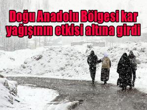  Doğu Anadolu Bölgesi yeniden kar yağışının etkisi altına girdi 