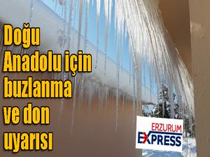 Doğu Anadolu buz kesti