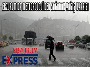 Doğu Anadoluda 3 ilde sağanak yağış bekleniliyor