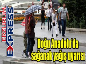 Doğu Anadoluda sağanak yağış uyarısı 