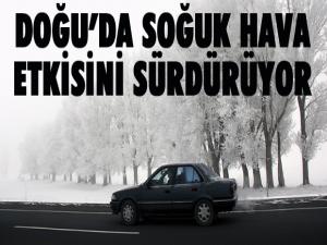 Doğu Anadolu'da soğuk hava etkisini sürdürüyor...