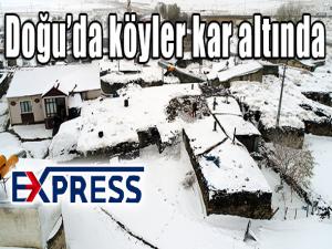  Doğuda köyler kar altında 