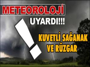 Doğu'da sağanak ve rüzgar uyarısı