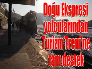 Doğu Ekspresi yolcularından Turizm Trenine tam destek 