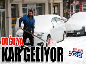 Doğuya kar geliyor 