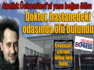 Doktor hastanedeki odasında ölü bulundu