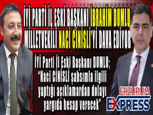 Dumlu, Cinisli'yi dava ediyor