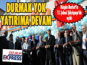 Düzgün Market'in 17'nci şubesi Şükrüpaşa'da açıldı...