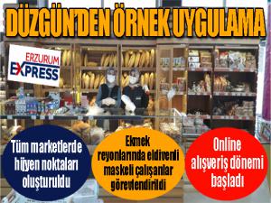 Düzgün Marketlerden örnek uygulama