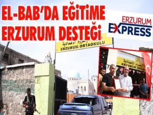 El-Bab'daki yapılanmaya Erzurum'dan eğitim desteği...