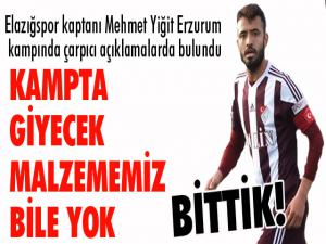 Elazığspor Kaptanı Mehmet Yiğit: 