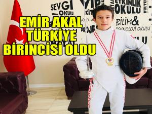 Emir Akal Türkiye birincisi 
