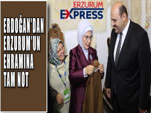 ERDOĞAN'DAN ERZURUM EHRAMINA TAM NOT