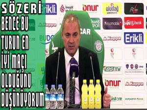 Erkan Sözeri: Oyuncularımı tebrik ediyorum