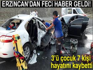 Erzincan'da facia: 3'ü çocuk 7 ölü, 3 yaralı