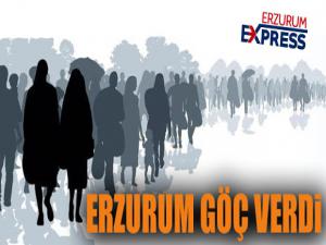 Erzincan ve Erzurum göç verirken Bayburt göç aldı