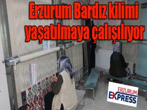 Erzurum Bardız kilimi yaşatılmaya çalışılıyor