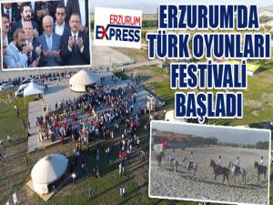 Erzurumda  2.Türk Oyunları Festivali heyecanı