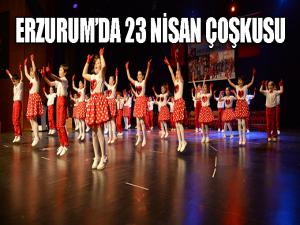  Erzurumda 23 Nisan Coşkusu 