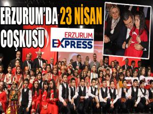 Erzurumda 23 Nisan coşkusu
