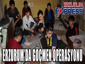Erzurumda 42 kaçak göçmen yakalandı