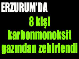 Erzurum'da 8 kişi karbonmonoksit gazından zehirlendi