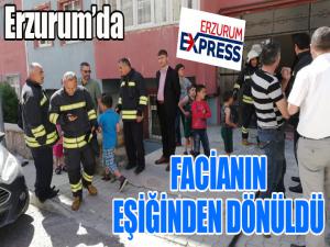 Erzurum'da facianın eşiğinden dönüldü...