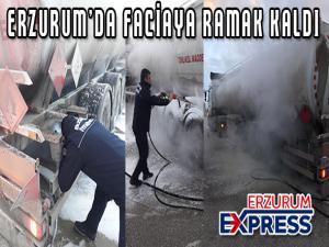 Erzurum'da faciaya ramak kaldı