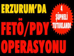 Erzurum'da FETÖ/PDYden 4 şüpheli tutuklandı