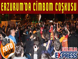 Erzurumda Galatasaraylı taraftarlar, Kadıköy galibiyetini coşkuyla kutladı