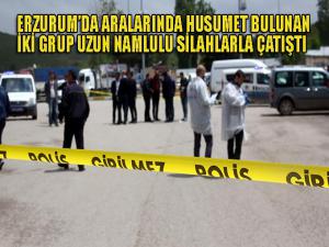 Erzurumda iki grup uzun namlulu tüfeklerle çatıştı 