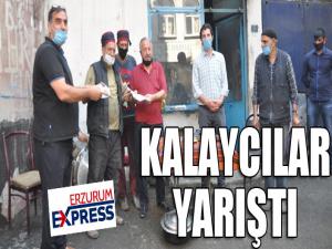 Erzurum'da kalaycılar yarıştı...