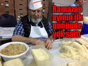 Erzurumda Ramazan ayının vazgeçilmezi kadayıf 