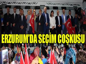 Erzurumda seçim coşkusu 