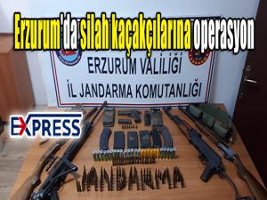 Erzurum'da silah kaçakçılarına operasyon 